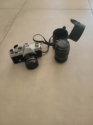 Vintage Sears Mamiya 1000MX TLS Film Camera W/ Auto Sears/Sekor Lens+ Mamiya  • $99