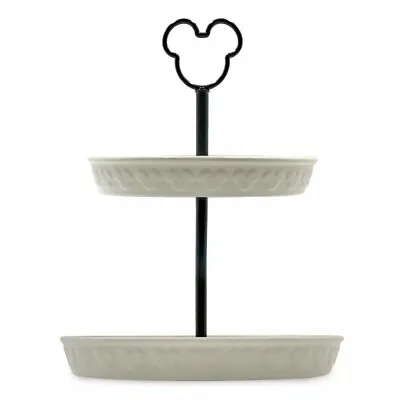 Mickey Mouse Head Icon 2-Tiered Tray / Dish - Homestead Collection • $128