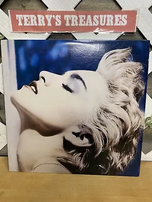 Madonna True Blue LP W1-25442 1986 Sire  W/ Poster EX/VG+ • $15