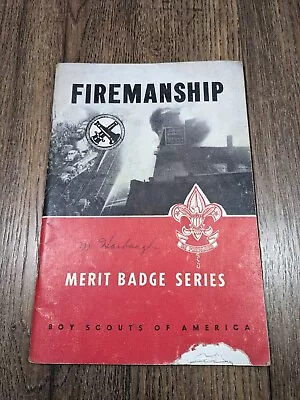 Boy Scouts BSA~ Official Merit Badge Series ~ Book / Manual ~ Firemanship ~ 1963 • £8.03