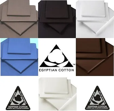 100% EGYPTIAN COTTON 16  40cm EXTRA DEEP Fitted Sheets • £7.30