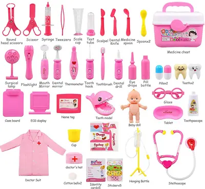 Doctors Set For Kids Nurse Costume Doctors Dressing Up Toys Gifts Medical Set UK • £7.99