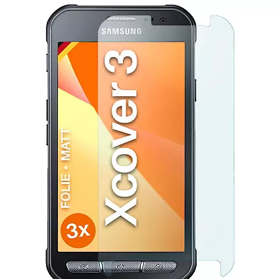 3x Screen Protector Matte For Samsung Galaxy Xcover 3 Thin Anti Reflex • £9.85