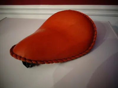 Solo Seat  13  Spring Seat La Rosa  Harley Shovel Custom Chopper  Leather • $120