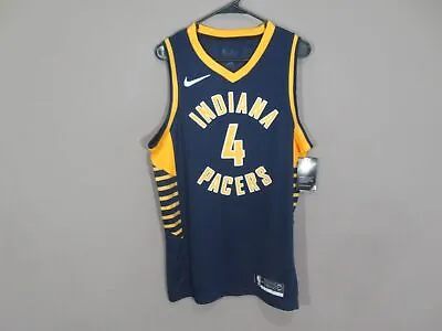 NWT Victor Oladipo #4 Indiana Pacers NBA Swingman Jersey Navy Blue Sz Small • $17.52