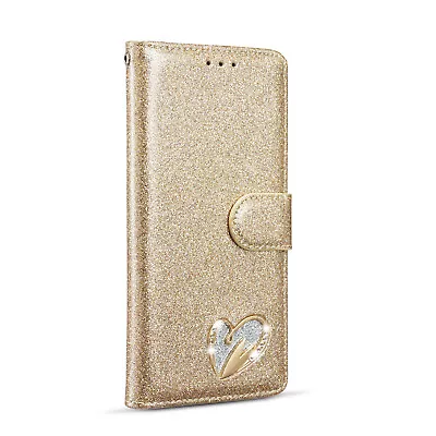 Bling Glitter Anti Scratch Wallet Phone Case Cover For Samsung S24 Ultra S23Plus • $10.77