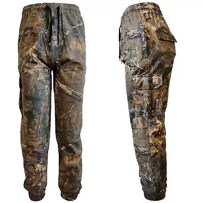 Mens Jungle Print Jogger Camo Fishing Hunting Jogging Bottoms Pants Trousers  • £14.98