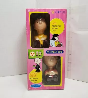 Peanuts Charlie Brown And Lucy Toothpick Holder Pack Of 2 • $24.99