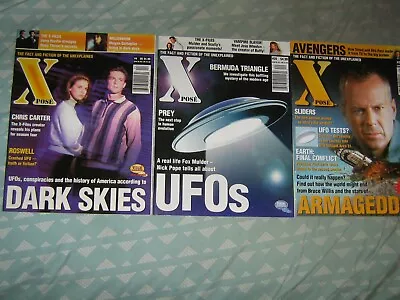 3 Issues Xpose' #4  Dark Skies #20 X-files & Ufos #25 Armageddon & Sliders • £7.13