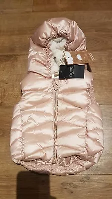 Next Baby Girls Pink Lined Gilet Size: 3-6 Month BNWT • £20