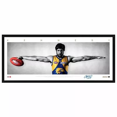 Josh Kennedy West Coast Eagles Signed Framed Poster Judd Shuey Afl Memorabilia • $54.99