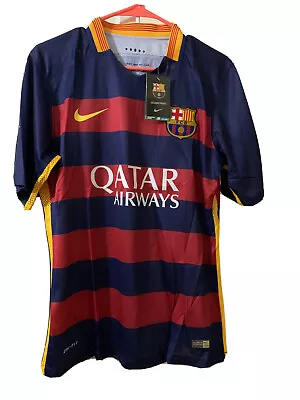 FC Barcelona 2015/2016/16 Home Football Shirt Soccer Jersey Nike Men's Size M • $69.95