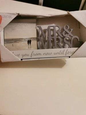 £7 • Buy Love Wedding Photo Frame - 4  X 4  - Mr & Mrs