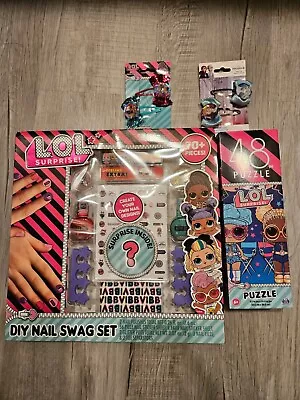 Girl Lol Toys Nail Set Puzzle And Hair Pieces NEW NEVER USED  • $5