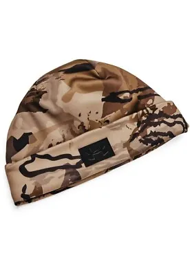 Under Armour UA Men's ArmourFleece® Storm Scent Control Barren Camo Hunt Beanie • $19.99