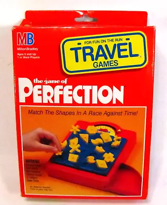 Perfection 1990 Travel Version Milton Bradley Game Vintage NEW OLD STOCK • $21.99