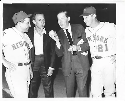 Yogi Berra Frank Sinatra Milton Berle Warren Sphan Wire Photo New York Mets 10x8 • $40