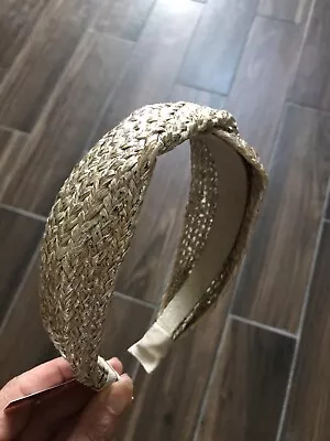 France Luxe L. Erickson Silver Golden Headband • $23