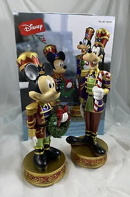 Disney Nutcrackers Mickey & Goofy Set With Lights And Music Costco 1487699 New • $90.30