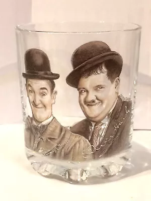 LAUREL AND HARDY Autograph Tumbler Glass WHISKEY/FRUIT JUICE Whisky MIXER GLASS • £12.95