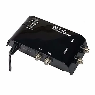 2 Way Indoor TV Aerial Amplifier Booster Digital Freeview 12dB Gain Magic Eye  • £22.99