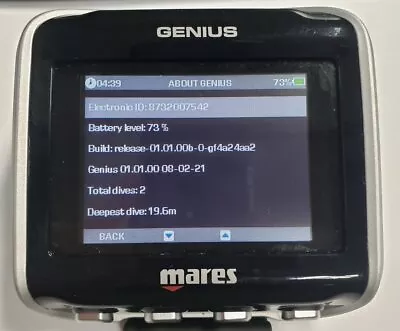 USED Mares Genius Scuba Dive Computer • $899.95