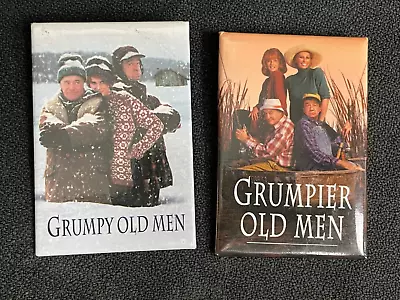 VTG Grumpy & Grumpier Old Men Movie Promo Pin Lot Of 2 • $16.96