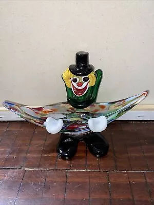 Hand Blown Murano Glass Clown Candy/Trinket Dish • $39.99