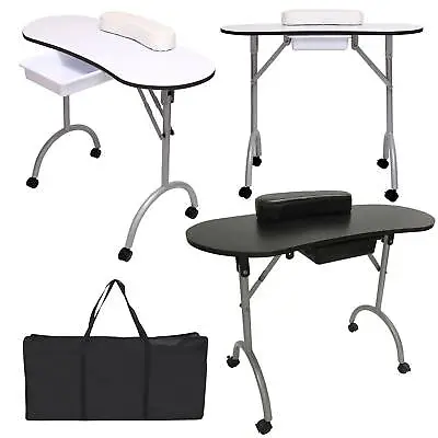 £79.99 • Buy New Portable Foldable Mobile Manicure Nail Art Table Beauty Salon Desk Carry Bag
