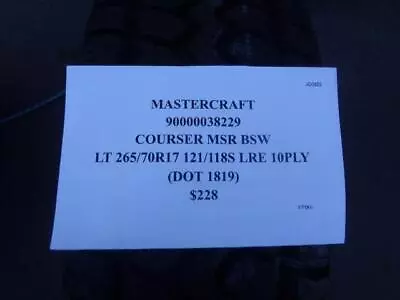 Mastercraft Courser Msr Lt 265 70 17 121/118q Lre 10ply Tire 90000038229su16 • $186.11