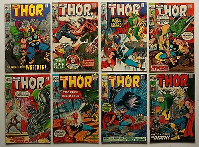 JOB LOT OF 8 MIGHTY THOR Comics In Range 171 - 189 BRONZE AGE CENTS COPIES 1970s • £30