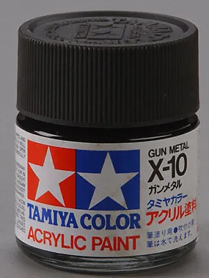 $3.80 • Buy Tamiya Acrylic X-10 Gunmetal 3/4 Oz Paint Jar 81010