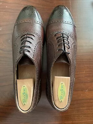 TLB Mallorca Artista Brown Pebble Grain Country Calf Oxford Goya Sz UK8 US9 LNWB • $299