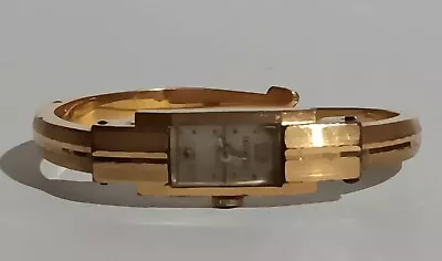 Vintage ERNEST BOREL Gold Plated Luxury Ladies Mechanical Swiss Watch Bracelet • $59.99