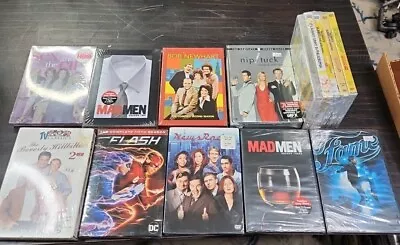 LOT DVD TV Seasons Series New Mad Men Flash Nip Tuck Sunny Philadelphia Sex City • $27