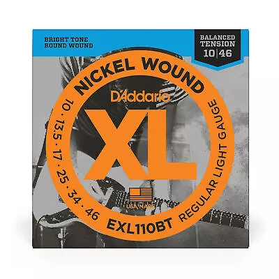 D'Addario 3 Sets EXL110BT Balanced Tension Electric Guitar Strings .010-046 • $17.99