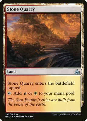 Stone Quarry (190) Rivals Of Ixalan X4 4x RIX MTG Playset Magic • $1.39