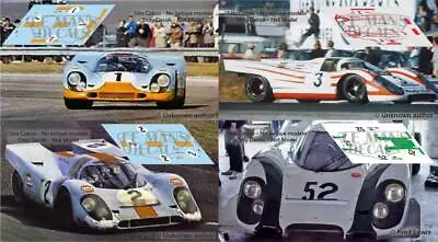Decals Porsche 917k Daytona 1970 1:32 1:24 1:43 1:18 Slot 917 K Decals • £7.89