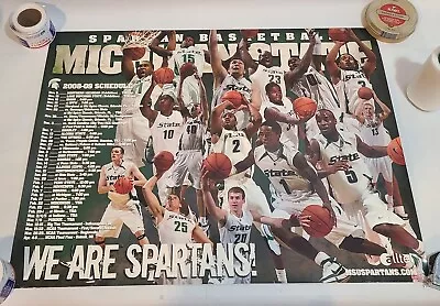 2008-2009 Michigan State Spartans Basketball Poster Schedule Draymond Green  • $8.99