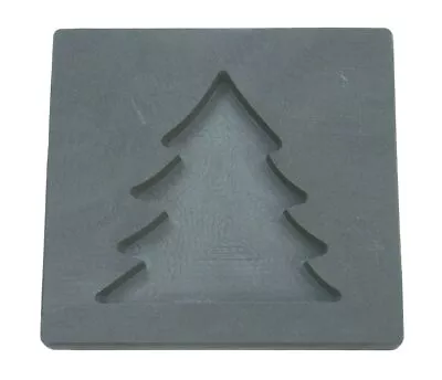 10 Oz Gold Christmas Tree Shape High Density Graphite Mold 5 Oz Silver Bar-USA • $64.86