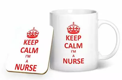 Keep Calm I'm A Nurse - Mug & Coaster Gift Set By BWW Print Ltd • £9.99