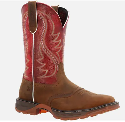 Durango Maverick Men's 12  Pull On  Leather Square Toe Western Boot DDB0479 • $199.99