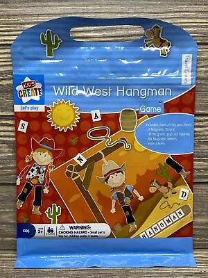 Kids Create Let’s Play Wild West Hangman Game Magnetic Travel Set  • $14.99