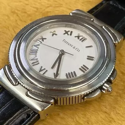 TIFFANY Intaglio Vintage Watch 38mm Upright Index Men Used • $405