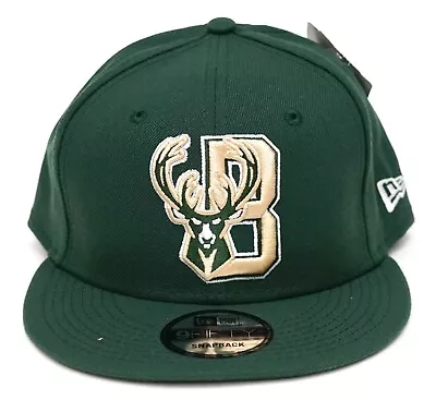 New Disney NBA Green Milwaukee Bucks New Era 9Fifty Snapback Hat • $17.32