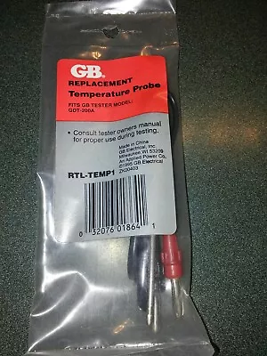 GB Replacement Temperature Probe RTL-TEMP-1 New In Package Fits GDT-200A Tester • $9.99