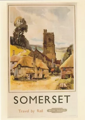 Unused Postcard - British Rail Publications - Somerset Village Theme • £1.50