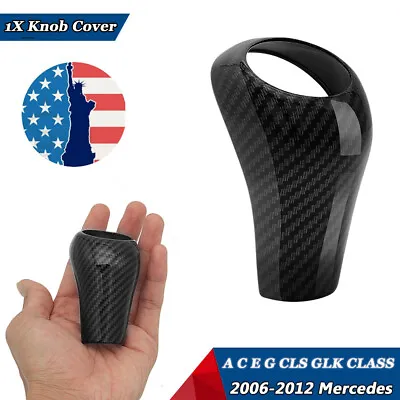 For Mercedes-Benz A C E G GLS Class Gear Shift Boot Knob Cap Carbon Fiber Cover • $10.22