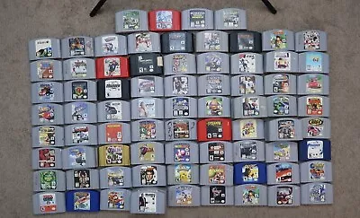 Nintendo 64 N64 Games 001 Tested Cleaned Pick & Choose Discount Shipping • $74.99