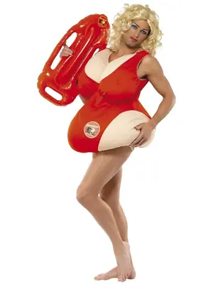 New Smiffys Male Comical Baywatch Lifeguard Fancy Dress Costume - One Size • $52.74